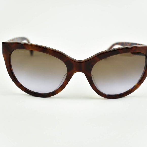 Prada Tortoise Brown & Gold Logo (M) Sunglasses - Picture 3 of 8